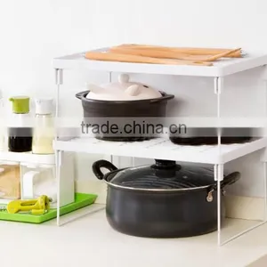Foldable Plastic Table Storage Shelf Multipurpose Storage Racks thumbnail-5