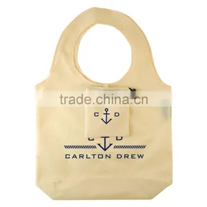 Hot Sale New Design Reusage Folding Round Shouder Hand Tote Bags Recycle Shopping Shoulder Folding Bags thumbnail-3