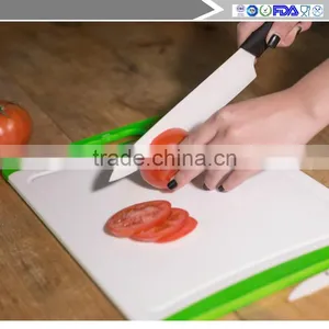 Large Plastic Cutting Board (green) Drop Tank Includes Free Ceramic Peeler and 3 "ceramic Paring Knife thumbnail-3