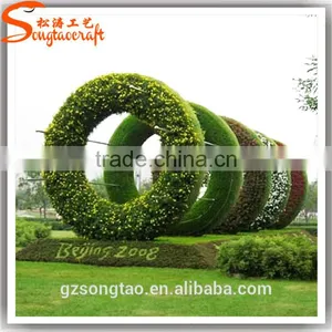 Songtao Factory Plastic Grass Artificial Topiary Plant Topiary Frame Garden Statue Molds thumbnail-1