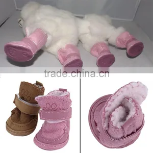 2 Colors 2015 New Fashion Pet Dog Pet Shoes Snow Boots Child Teddy Cotton Fla Small Dog Shoes Snow Boots thumbnail-3