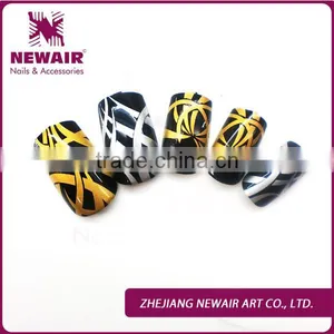 HOT Fashion European Style Full Cover ABS Fake Nails Tips Nail Factory thumbnail-1