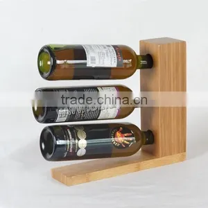High Pressured and Spliced Nature Bamboo Wine Bottle Holders thumbnail-1
