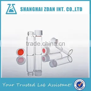 Clear Glass Sample Vials For Chromatography With Screw Caps, Glass Sample Bottle For Laboratory Glassware thumbnail-1