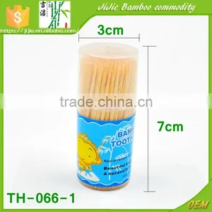 TH-066 Wholesale Plasitc Barrel Wrappped Disposable Toothpick in Bulk thumbnail-1