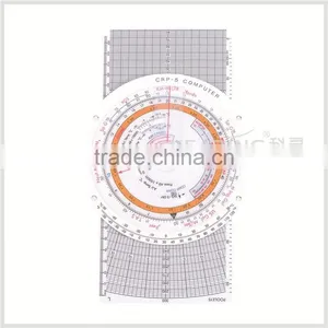 Kearing Brand,#KCRP- 5 White Slide Graphic Student Plotter/flight Computer Equipement for Pilot thumbnail-1