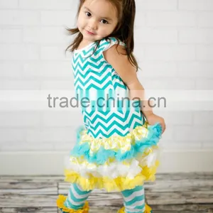 Children Clothes 2016 Wholesale Babies Boutique Clothing Girls Summer Set thumbnail-2