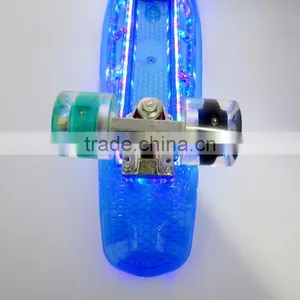 HSJ48 Transparent Original Skateboard LED Flashing Luminous Skateboard Longboard thumbnail-4