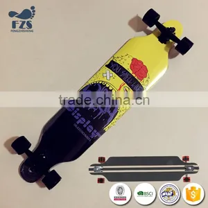 HSJ242 Original Maple Wood Skateboard Longboard Made in China thumbnail-5