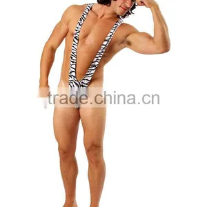 Borat Mankini Thong Swimsuit (Zebra Print) thumbnail-1