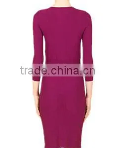 Fuchsia Strech Casual Trendy Ladies Twinset Dresses thumbnail-3