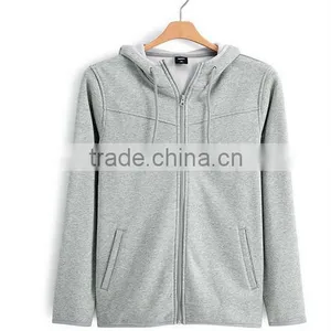 OEM Plain Sweater Crop Hoodies Mens Blank Heavy Fleece Hoodie thumbnail-1