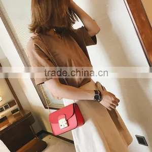 Zm50331b Women Lock Catch Single Shoulder Bag New Style Fashion Simple Dull Polish Small Bags thumbnail-4
