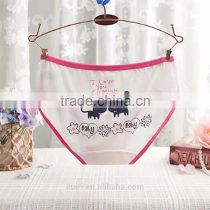 Summer Low Waist Teen Girls Cotton Brief Cute Cats Underwear thumbnail-5