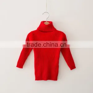 S15228A Korean Style Pullover Knitting Patterns Children Turtleneck Sweater thumbnail-5