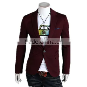 Latest New Design Casual Style One Button Slim Men Blazer thumbnail-1
