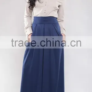 Elegant Business Woman Maxi Skirt Wholesale Ladies Office Long Skirts thumbnail-2