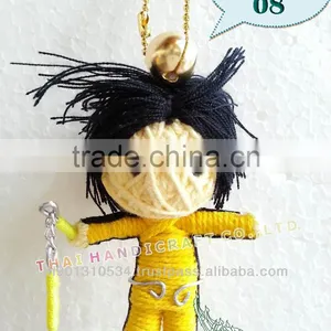 Handmade Keychains Keyrings Voodoo Doll String Accessories Bag Gifts thumbnail-1