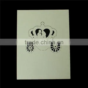 Paper Wedding Party Name Place Cards Crown Hollow Pale Yellow thumbnail-2