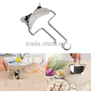 Stainless Steel Dough Press Dumpling Pie Ravioli Mould Maker Cooking Pastry Tools Circle Dumpling Device Dumpling Making Machine thumbnail-2