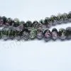 Rondelle Lampwork Glass Beads With Chinese Cut Surface thumbnail-3
