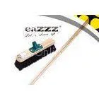 Soft Bristle PP Screw 23cm Garden Sweeping Brooms With Wooden Handle thumbnail-1