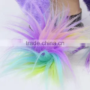 Hot Sale Japan Designs Unicorn Anime Cute Colorful Plush Hat thumbnail-4