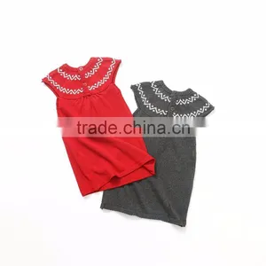 B22240A Baby Wool Knitted Dress Stylish Baby Girls Autumn Knitting Dress thumbnail-4