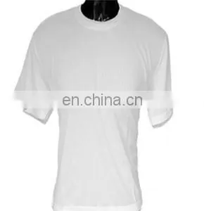 Sublimation Heat Transfer Men's Polyester White T-shirt thumbnail-1
