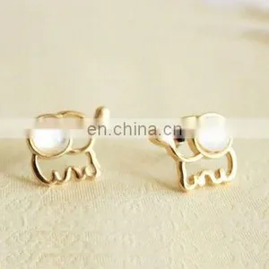 Opal Lovely Elephant Earrings Studs thumbnail-1
