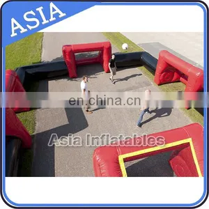 New Design Four Goals Inflatable Soccer Field for Sale / Outdoor Football Arena thumbnail-1