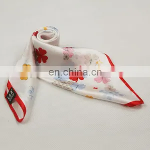 High Quality Women Silk Foulard Scarf thumbnail-4