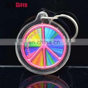 Promotion Bulk Round Clear Anime Custom Printed Blank Photo Acrylic Keychain Maker thumbnail-1