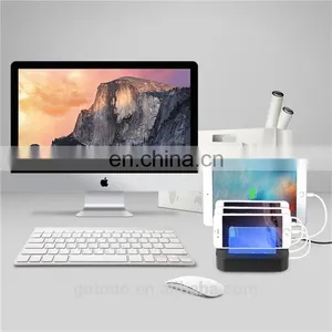 2017 Portable 4 Port Multi Usb Charge Box Tablet Cell Mobile Phone Charging Station thumbnail-2