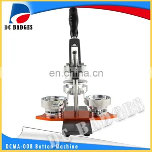 New Style Low Cost Compatible With Other Shapes Molds Metal Coins Making Machine Inserting Round Button Badge Machine thumbnail-1