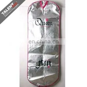 Custom Private Logo Printed Nonwoven Suit Carrier Bag for Garment thumbnail-1