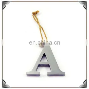 Metal Alphabet A With Tiny Bell Christmas Decoration thumbnail-1