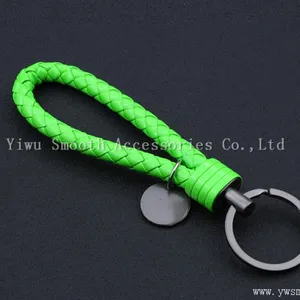 Fashion Color Woven Rope Key Chain Steel Ring Pendant Bag thumbnail-4