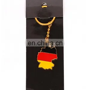 Color Enamel Country Flag Map Logo Keychains Custom Football Team Logo Keychains Fan's Gifts 2018 World Cup Game Gifts thumbnail-4