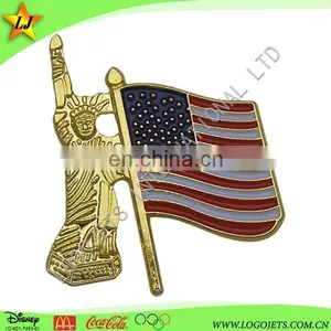 Factory Directly Sell Custom Enamel Cheap Flag Lapel Pin Badges thumbnail-1