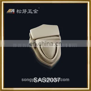 High-end Quality Zinc Alloy Metal Push Lock, Gold Color Plated Push Lock For Lady's Handbags thumbnail-2
