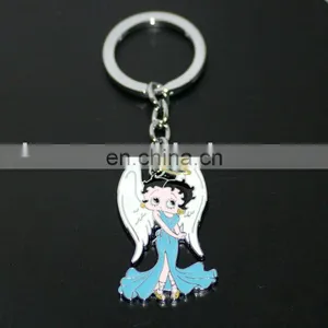 Cute Little Angel Girl Metal Key Chain -KR1098 thumbnail-1
