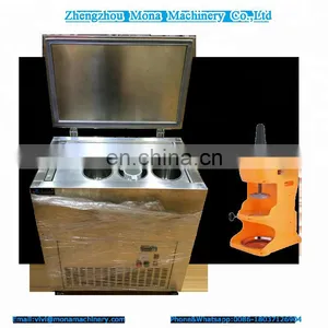 Factory Supply 6 Barrels Commercial Stainless Steel Snow Ice Block Freezer, Shaved Ice Making Machine thumbnail-2