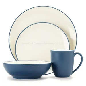 Wholesale China Housewares Ceramic Dinner Table Set Porcelain Tableware Dinnerware Sets Bone China Dinner Plate Set thumbnail-2