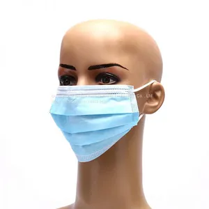 Manufacturer CE/ FDA Medical 3Ply Earloop Mouth Mask 3 Layer Disposable 3 Ply Medical Face Mask thumbnail-2
