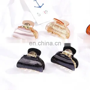 Glitter Colorful Girls Hairpins Crab Hair Claw Clamp Women Barrettes Scrub Hair Clips Hairgrip Hair Accessories Headwear thumbnail-1