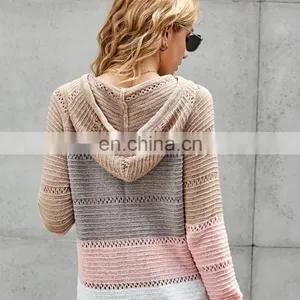 China Suppliers Knitted Round Neck Women Fashion Sweater thumbnail-2