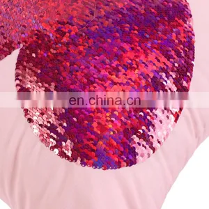 Custom Design Reversible Sequins Heart Mermaid Magic Cushion Pillow Covers Decorative thumbnail-7