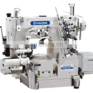 MC 600D-38UT Direct Drive Right Cutter Cylinder-Bed Interlock Sewing Machine With AutoTrimmer and Roller thumbnail-3