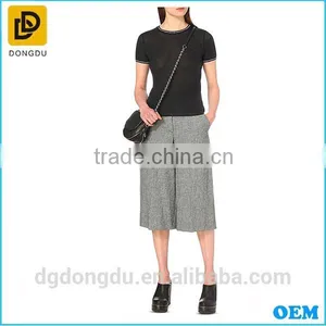Hot Sale High Quality Lady Black T Shirt With Competitive Price thumbnail-2
